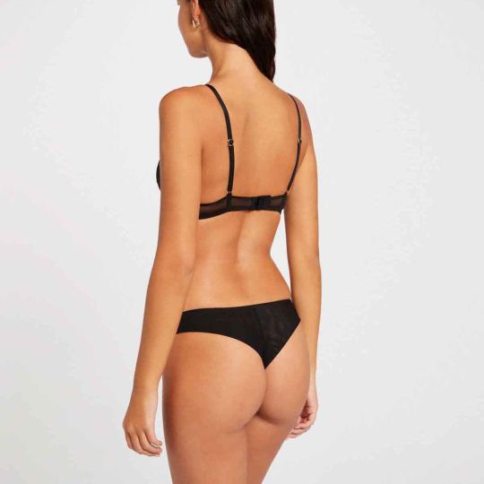 Soutien-gorge corbeille noir Capucine