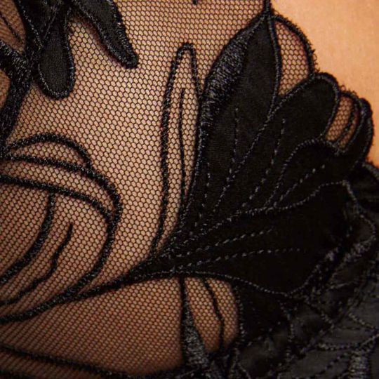 Soutien-gorge corbeille noir Capucine