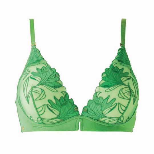Soutien-gorge souple vert Capucine