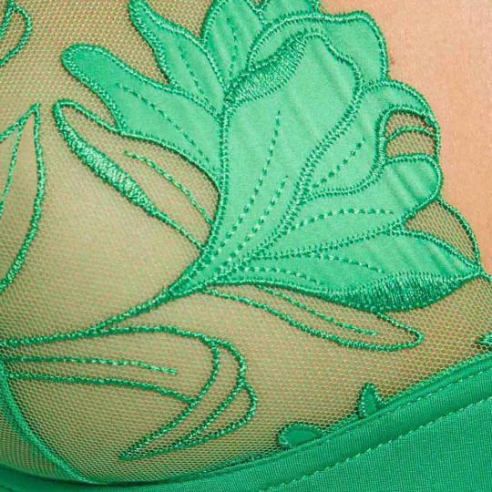 Soutien-gorge souple vert Capucine