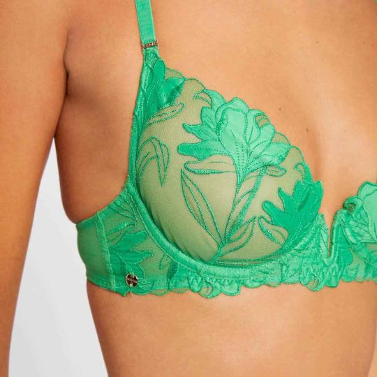 Soutien-gorge corbeille vert Capucine