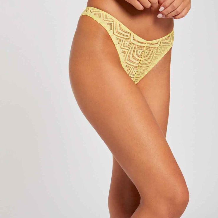 Tanga brésilien jaune Nina