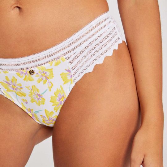 Shorty string blanc Tina