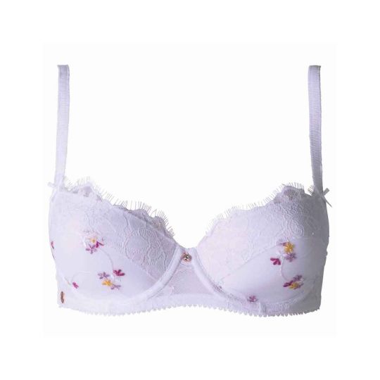 Soutien-gorge ampliforme coque moulée blanc Frenchy