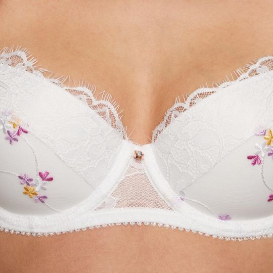 Soutien-gorge ampliforme coque moulée blanc Frenchy