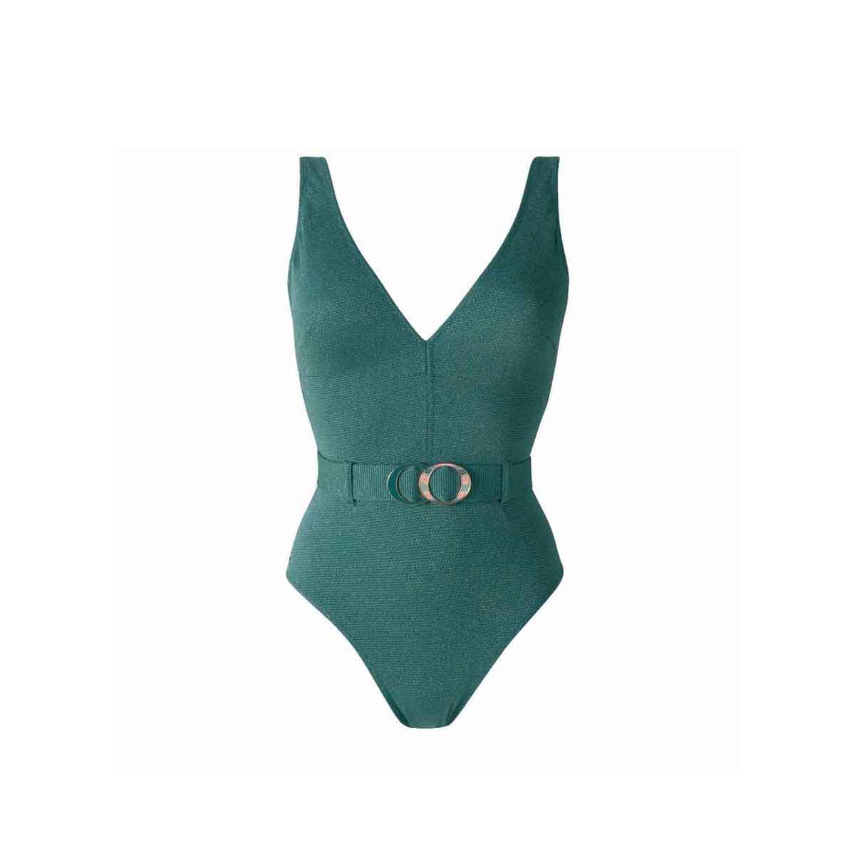 Maillot une pièce kaki Amour - Pomm'Poire - Modalova