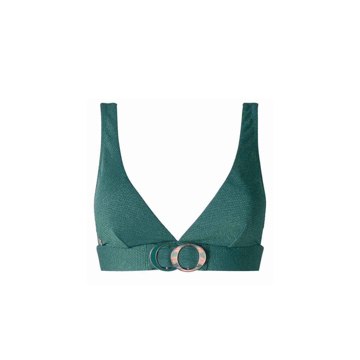 Haut de maillot de bain triangle kaki Amour - Pomm'Poire - Modalova