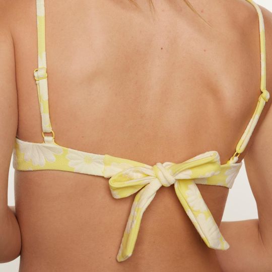 Haut de maillot de bain coques push up jaune Limoncello