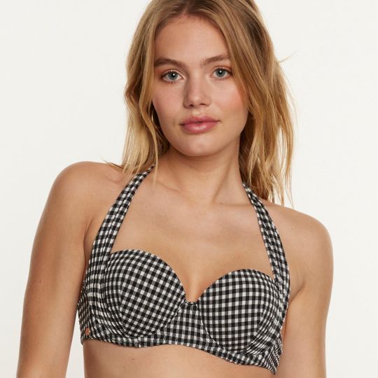 Haut de maillot de bain bandeau noir Madrague