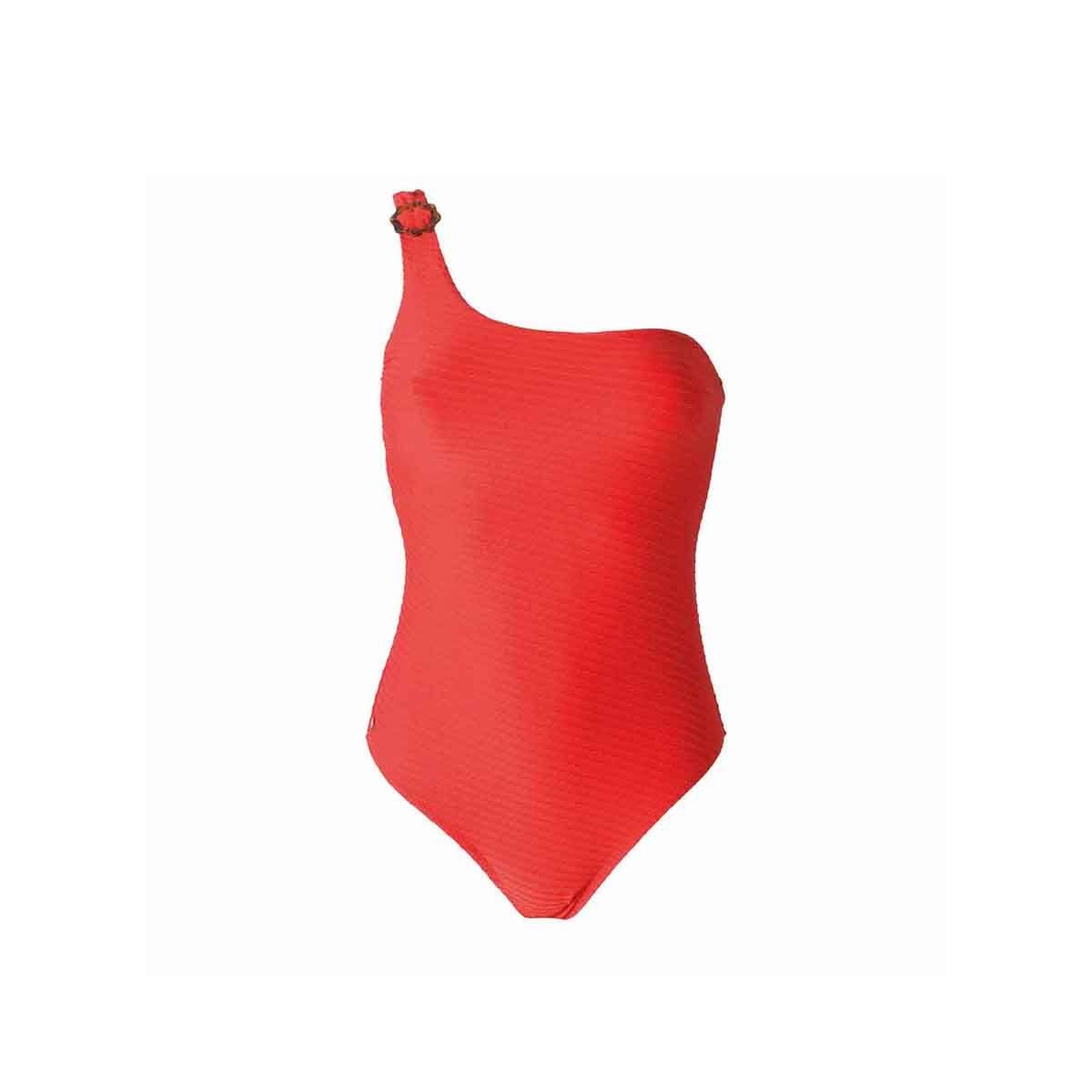 Maillot une pièce rouge Rivage