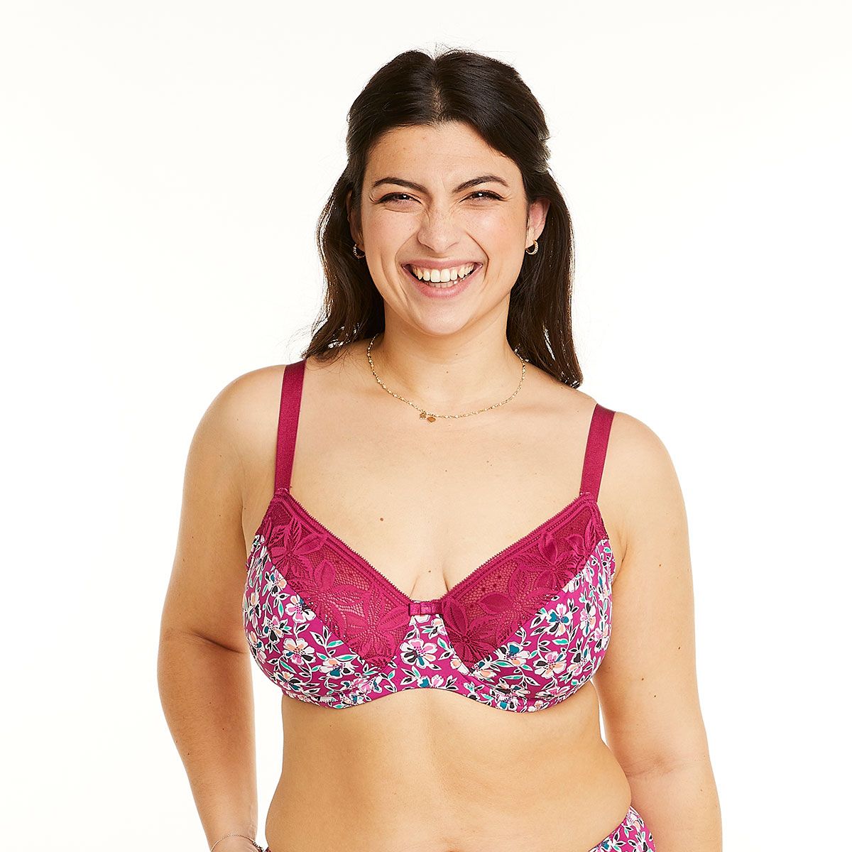 Pomm'Poire Soutien-gorge à armatures grand maintien rose Paix