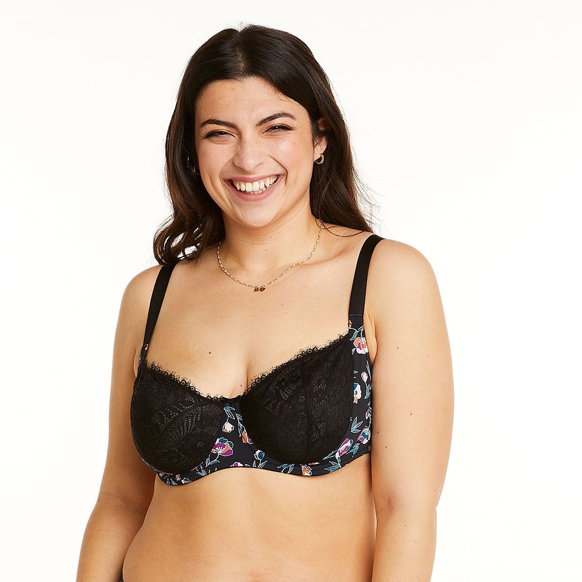 Pomm'Poire Soutien-gorge à armatures grand maintien noir Impériale