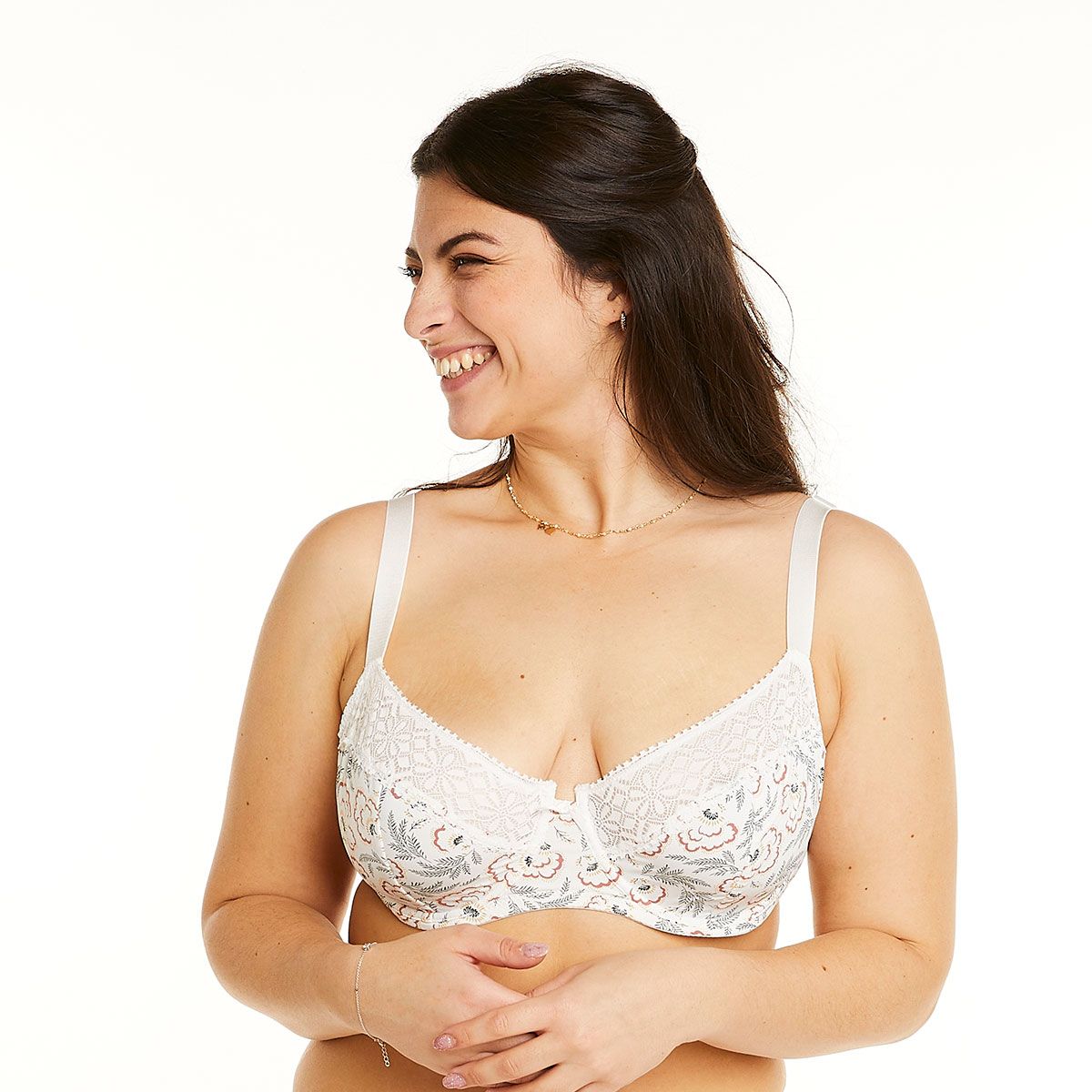 Pomm'Poire Soutien-gorge à armatures grand maintien multico ivoire Palanquin
