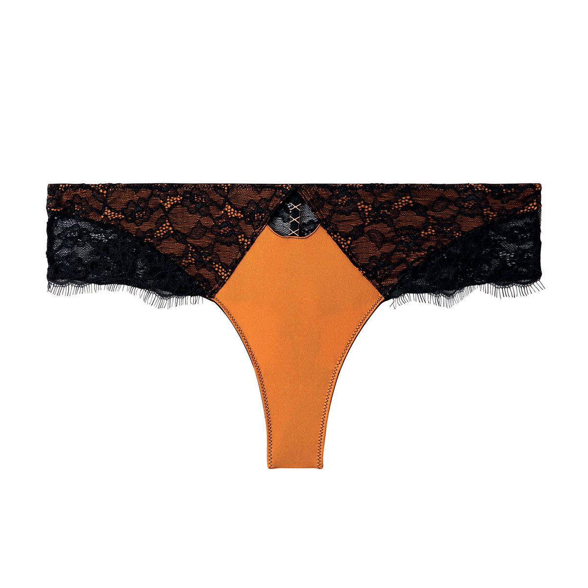 Shorty tanga noir/jaune Tsunami - Pomm'Poire - Modalova