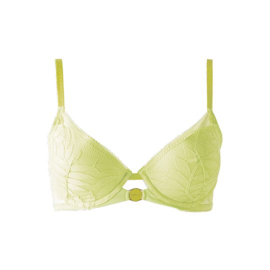 Soutien-gorge ampliforme coque moulée vert Lina