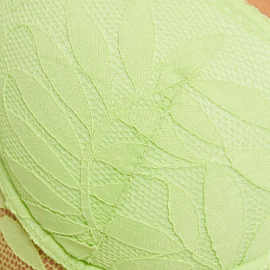 Soutien-gorge ampliforme coque moulée vert Lina