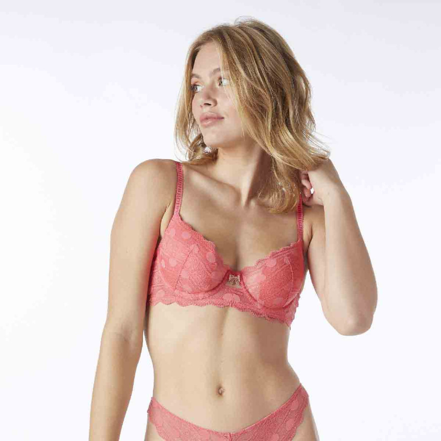 Soutien-gorge ampliforme coques moulées orange Symbole