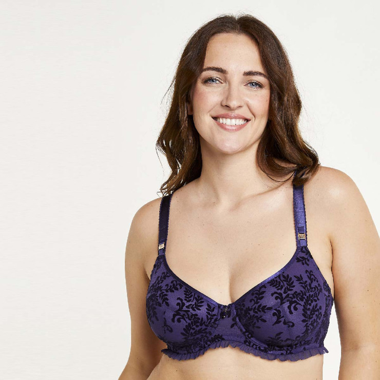 Soutien-gorge grand maintien bleu marine Festival
