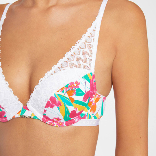 Soutien-gorge ampliforme coques moulées imprimé Célia