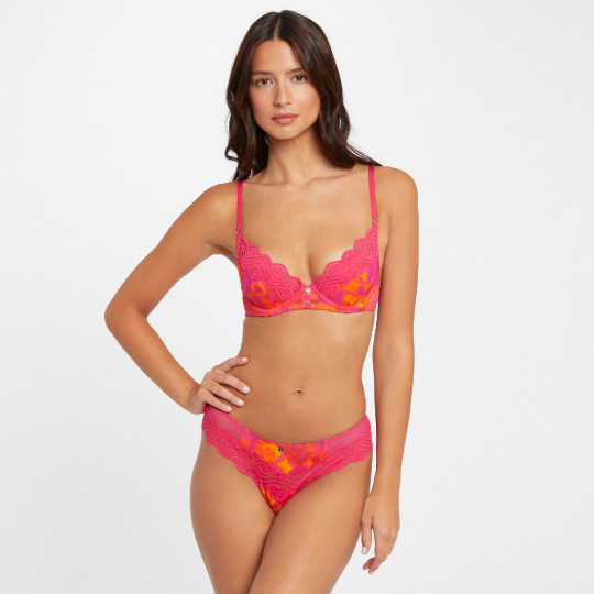 Soutien-gorge ampliforme coques moulées rose Thaïs