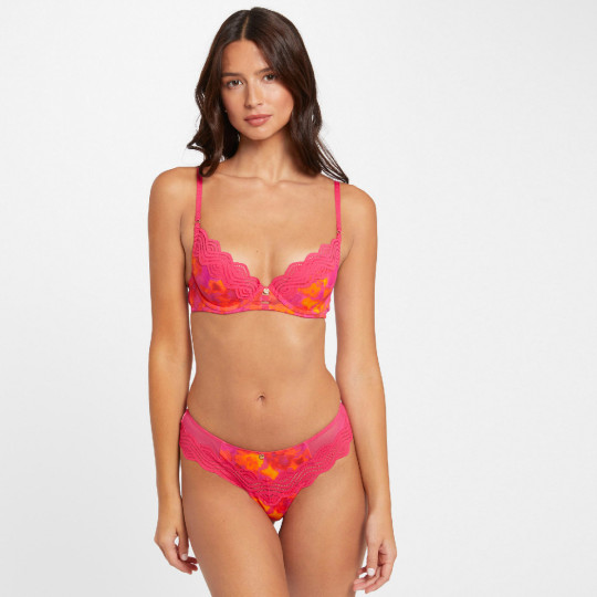 Shorty tanga rose Thaïs