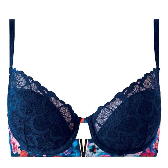 Soutien-gorge ampliforme coques moulées bleu marine Alma
