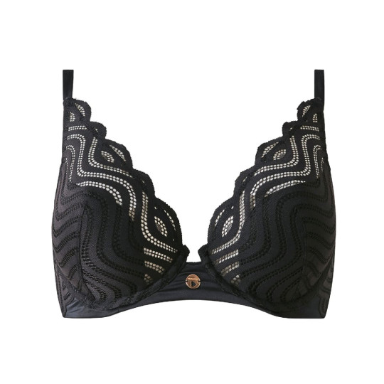 Soutien-gorge ampliforme coques moulées noir Romane