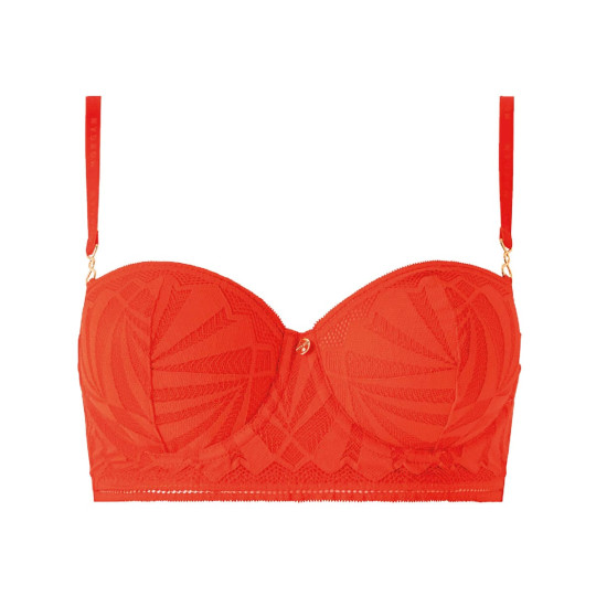 Soutien-gorge ampliforme coques moulées orange Salomé
