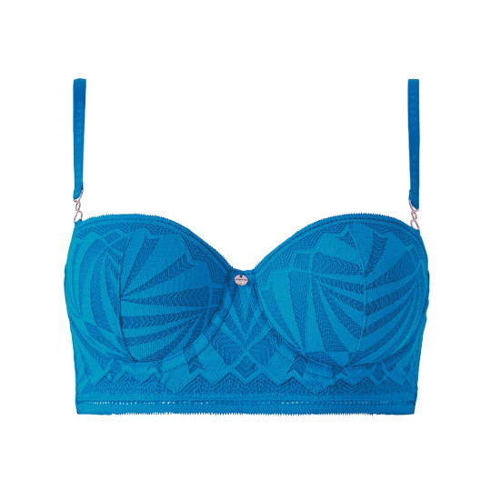 Soutien-gorge ampliforme coques moulées bleu Salomé