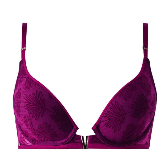 Soutien-gorge ampliforme coques moulées bordeaux Alixa