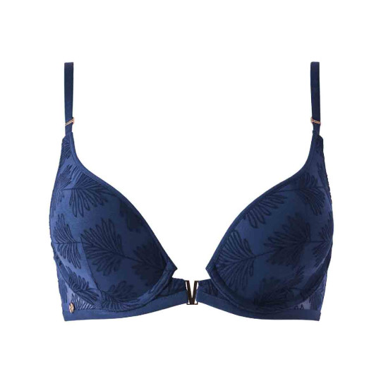 Soutien-gorge ampliforme coques moulées bleu marine Alixa