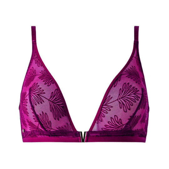 Soutien-gorge triangle souple bordeaux Alixa
