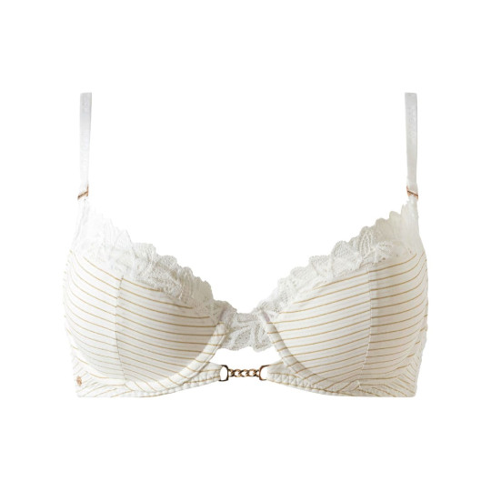 Soutien-gorge ampliforme coques moulées ivoire Delphine