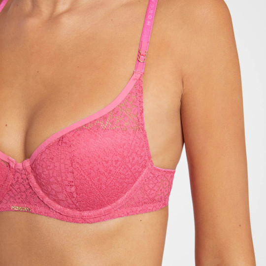 Soutien-gorge ampliforme coques moulées rose Maëlle