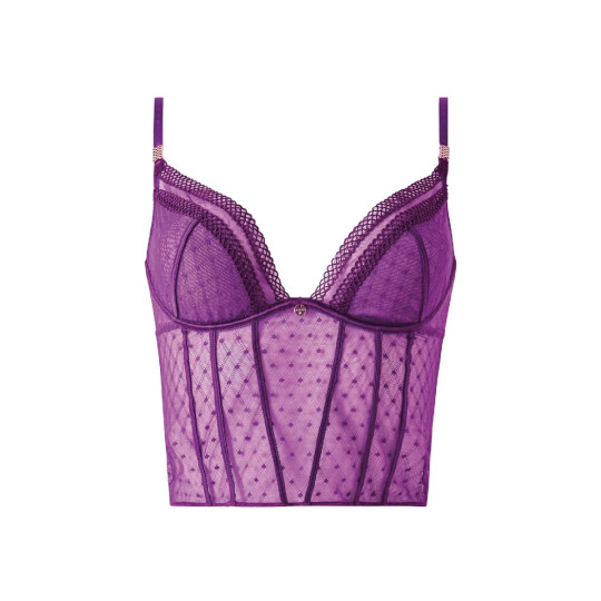 Corset armatures violet Cléo