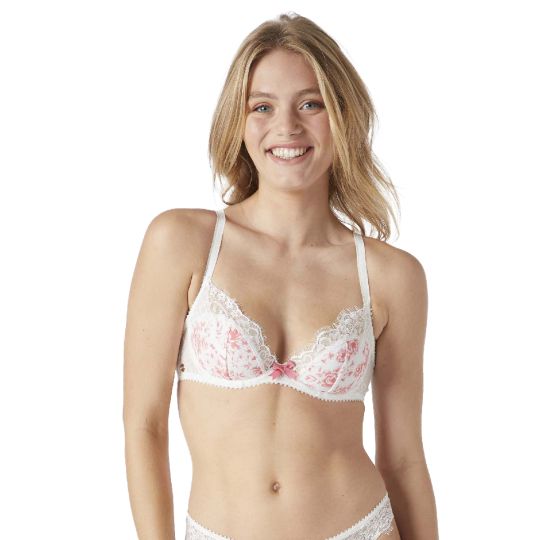 Soutien-gorge corbeille ivoire Etoffe