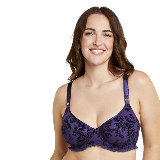 Soutien-gorge grand maintien bleu marine Festival