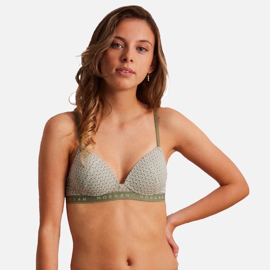 Soutien-gorge coques souples kaki Gaby