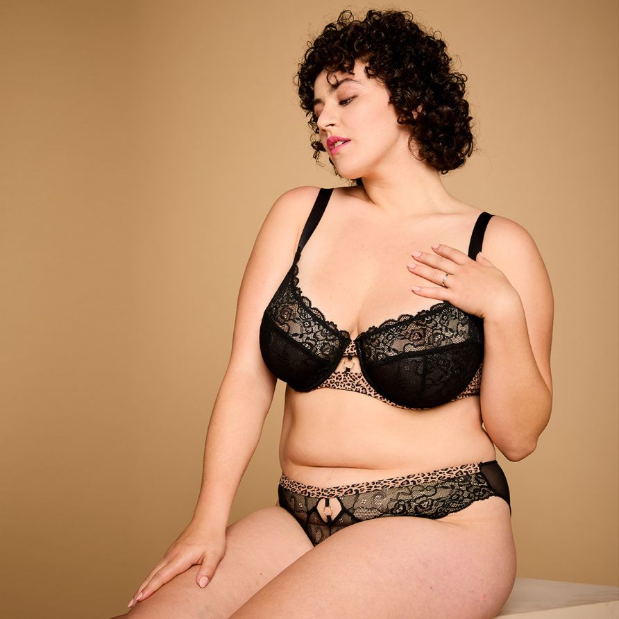 Soutien-gorge à armatures grand maintien noir Samsara