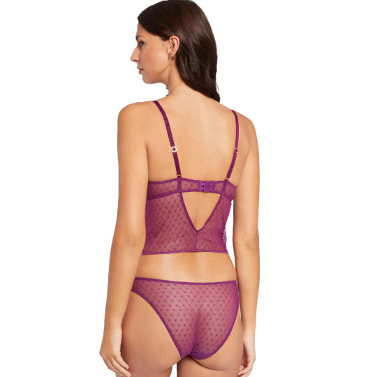Corset armatures violet Cléo