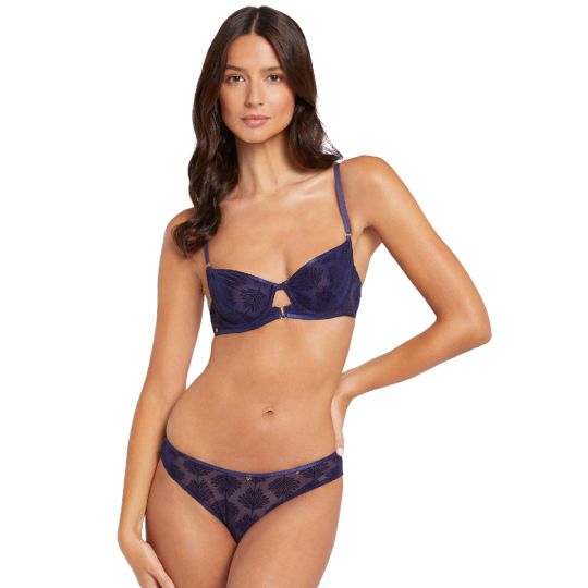 Culotte bleu marine Alixa