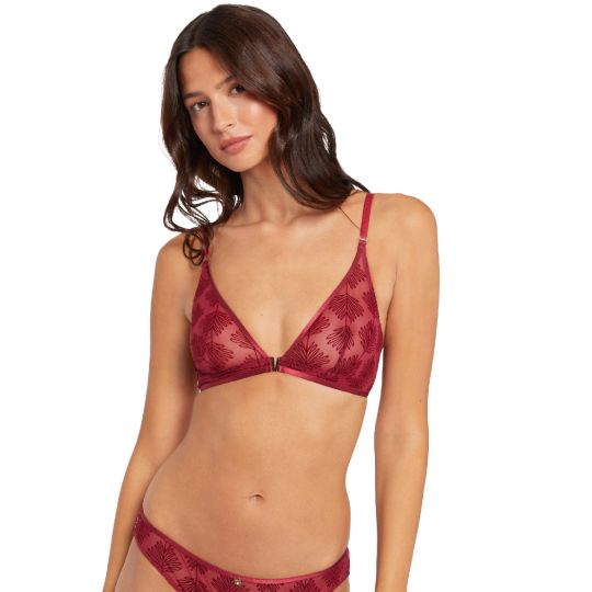 Soutien-gorge triangle souple bordeaux Alixa