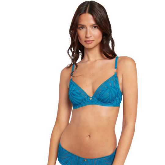 Soutien-gorge corbeille bleu Salomé