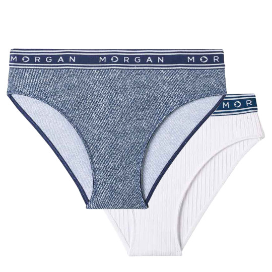 Lot de 2 slips jean/blanc Jess