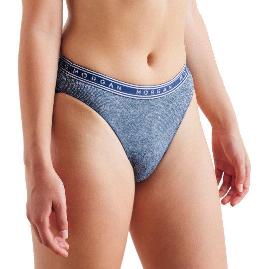 Lot de 2 slips jean/blanc Jess