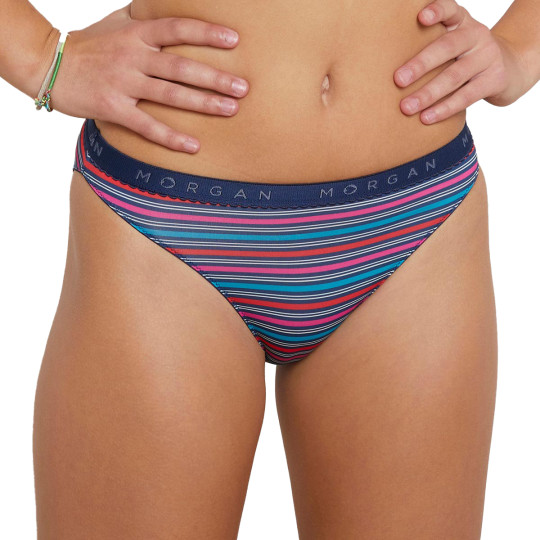 Slip en microfibre bleu Gaby