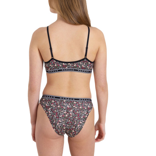 Lot de 2 slips noir Pia