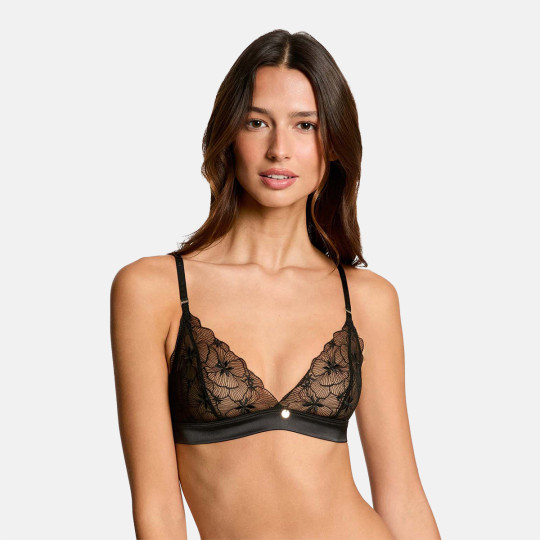 Soutien-gorge souple noir Amandine