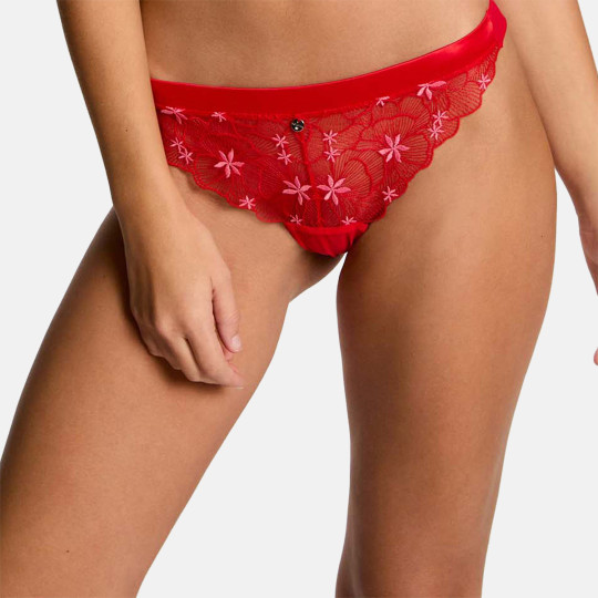 Tanga rouge Amandine