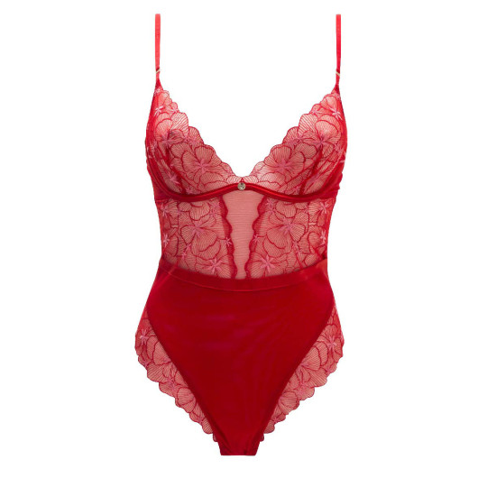 Body tanga rouge Amandine